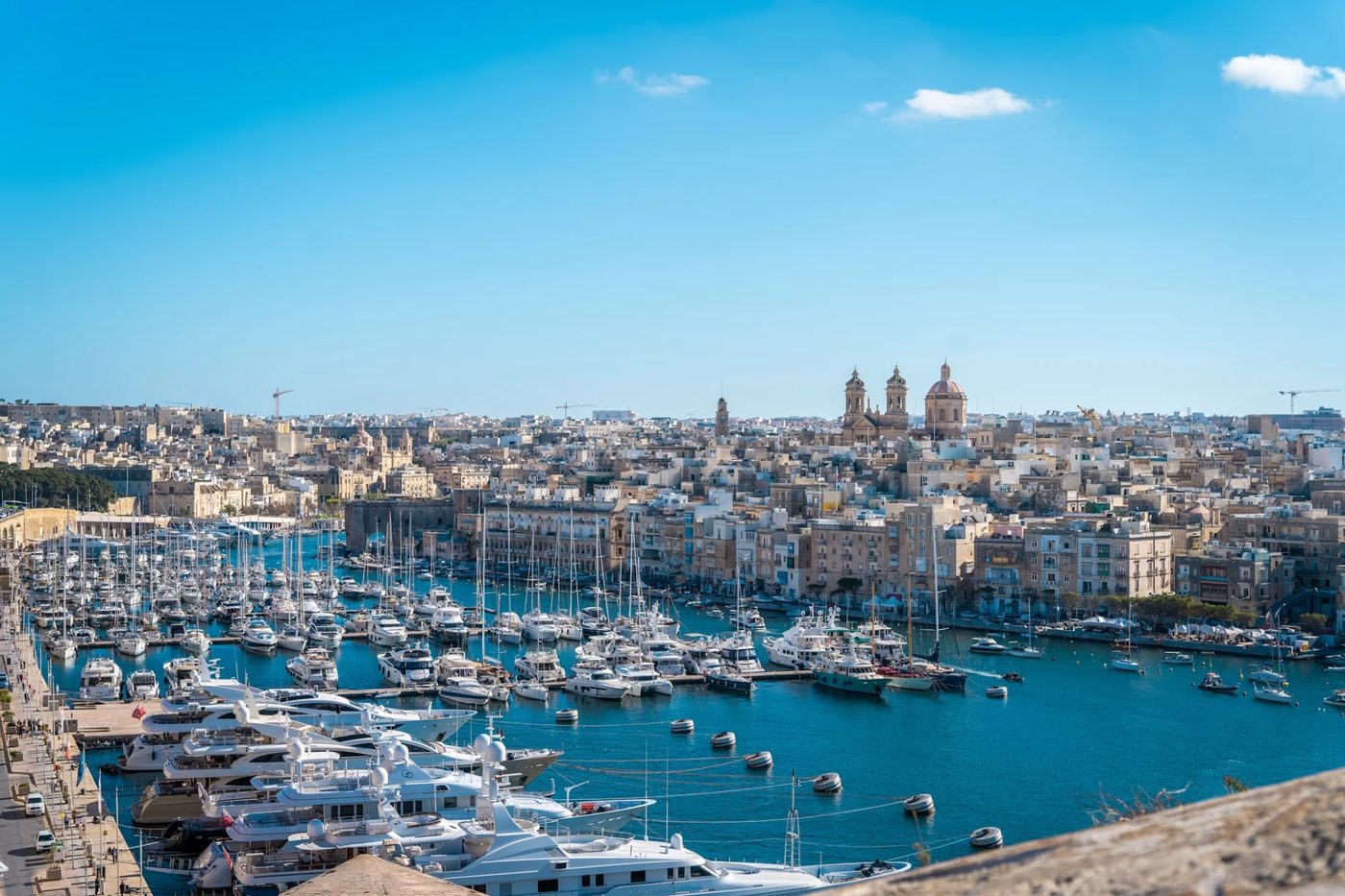 The marina below the Three Cities, Grand Harbour